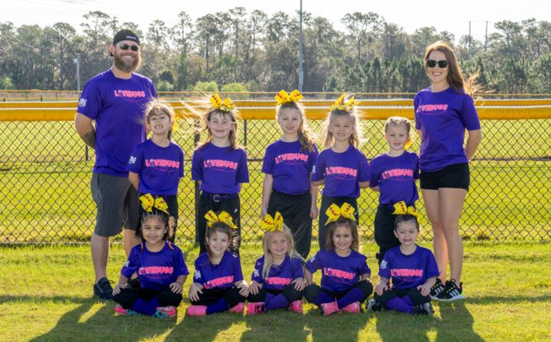 6U T-Ball Purple Lovebugs